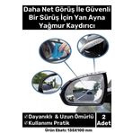 Özel Üretim Yağmur Kaydırıcı Film Araba Dış Yan Dikiz Aynası Filmi Buğu Önleyici Su Tutmaz 2 Adet