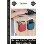 Özel Üretim Yapışkanlı Kablo Düzenleyici Kumanda Organizer Raf Duvara Monte Telefon Şarj İstasyonu