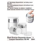 Özel Üretim Yüksek Kaliteli Vakum Basınç Hava Almaz Sıvı Şampuan Krem Losyon Kavanozu 50 ml 1 Adet