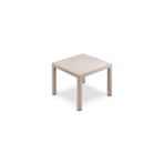 Özel Yapım Rattan Efektli 90X90 Cappicino Bej Tam Plastik Masa Balkon Bahçe