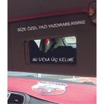 Özel Yazı Isim Güneşlik Ayna Yazısı Araba-Motosiklet Cam Etiket Sticker - belirtilmemiş