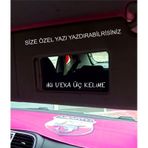 Özel Yazı İsim Güneşlik Ayna Yazısı Araba-motosiklet Cam Etiket Sticker