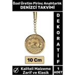 Özel Yüksek Kaliteli Dayanıklı Dekoratif Şık Hediyelik Denizcilik Tasarım Denizci Takvimi Anahtarlık - Çok Renkli - 1