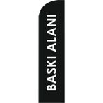 Özelbaskılı Yelken Bayrak - 18S-Siyah - 1 Adet