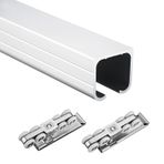 Özelleştirilebilir Sürgülü Kapı Donanım Kiti 4/6/8 Silindirli Kapı/Açık Cep Kapı Ray Sistemi 120-600cm Ahır Dolabı Parça Seti - Gümüş Kaplama