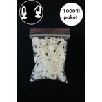 ÖZENEV 1000 Adet Kilitli Geçmeli Plastik Perde Düğmesi Ruleti 1000'li