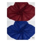 ÖZENSE 2'li Flamlı Pamuklu Terletmeyen 4 Mevsim Kullanılabilir 100x100 cm Bordo ve Mavi Renkli Eşarp