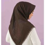 Özense Flamlı Pamuklu Terletmeyen 4 Mevsim Kullanılabilir 100X100 cm Koyukahve Renkli Yazma Eşarp - 05-Acı Kahve - 100 x 100 cm