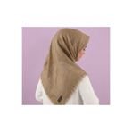 ÖZENSE Flamlı Pamuklu Terletmeyen 4 Mevsim Kullanılabilir 100x100 cm Latte Renkli Yazma Eşarp