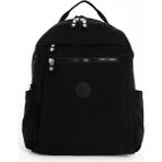 Özer 3059-SANMORRIS Unisex Suya Dayanıklı Krinkıl Kumaş Çok Gözlü Sırt Çantası - Siyah