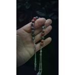 Özer AKK-TSB-001 Doğaltaş Kizil Akik Zaza Tesbih ( Negatif Enerji Kalkani) 10 Mm
