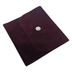 Özer Kutu Kadife (Süet) Zarf Kese Bordo 10 Adet 10X10 cm Boy Takı, Altın Kesesi (Çıtçıtlı) - 10 x 10 cm