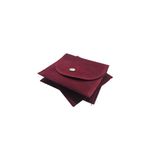ÖZER KUTU Kadife (SÜET) Zarf Kese Bordo 10 Adet 8x10 Boy Takı, Altın Kesesi (ÇITÇITLI)