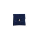 ÖZER KUTU Kadife (SÜET) Zarf Kese Lacivert 10 Adet 7x7 cm Boy Takı, Altın Kesesi (ÇITÇITLI)