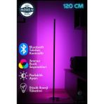 Özer Light Bluetooth Kontrol Full RGB LED Lambader Telefon kontrol-Sese Duyarlı 120 CM Düşük Enerji Tüketimi - Çok Renkli
