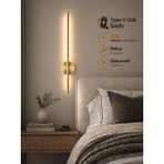 Özer Light Leila 75CM / USB Şarjlı / Gold kasa / Resim / Tablo / Ayna / Duvar / Ledli Aplik 3200K Günışığı - Altın