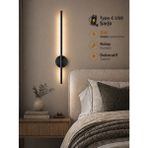 ÖZER LİGHT Leila 75CM / USB Sarjlı Resim / Tablo / Ayna / Duvar / Siyah kasa Ledli Aplik 3200K Günışığı