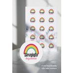 Özer Store 120 Adet Yuvarlak Yapışkanlı Sipariş Paketleme, Ürün ve Hediyelik Etiketi, Sticker 4 cm