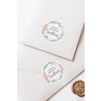 Özer Store Çiçekli Düğün Törenimize Davetlisiniz Yazılı Davetiye Zarf Etiketi Sticker