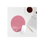 Özer Store Pembe Renkli Bilek Destekli Oval Mouse Pad Mouse Altlığı