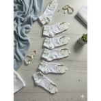 Özeren Çorap Özeren Kadın Bambu Patik Çorap Beyaz 6' lı Paket - 35 - 40