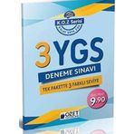 Özet YGS 3 Deneme Sınavı K.O.Z Serisi: Kolay - Orta - Zor (Kapak değişebilir)