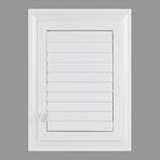 ÖZFIRAT PVC Yapı Menfez 35x55 CM | Banyo Havalandırma Menfezi | Wc, Tuvalet Havalandırma Menfezi | Plastik | Beyaz