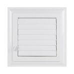 ÖZFIRAT PVC Yapı Menfez 40x40 CM | Banyo Havalandırma Menfezi | Wc, Tuvalet Havalandırma Menfezi | Plastik | Beyaz