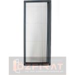 Özfırat Pvc Yapı Plise Pileli Sürgülü Sineklik [EN90 x Boy 210CM] Akordiyon Kayar Kapı - Sineklik (Pimapen | Ahşap | Çelik | Demir Kapı Sinekliği - 90 x 210 - Antrasit