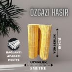 özgazi Hasır 60 Cm X 5 Metre Kamış Hasır Balkon Çiti