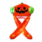 Ozgkee Hareketli Kulak Atlama Şapka Dahili LED Işık Peluş Kabak Canavar Şapka Cadılar Bayramı LED Parlayan Peluş Oyuncaklar Paskalya Için Cosplay Noel (C), #658, OZGKEEVEXZKR4G7F-58