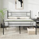 Özgök Tarım Cndhome Metal Karyola Hsn Metal Karyola Siyah Renk, Çift Kişilik, Ölçü Seçenekli - 120 x 200 cm