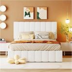 Özgök Tarım Hsn Çift Kişilik Sandıklı Baza Başlık Seti Renk Seçenekli (Yatak Dahil Değildir) - Beyaz - 160 x 200 cm