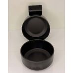 Özgül Porelin Gravity Serisi Yuvarlak Kase (12CM) Siyah - 12 x 12 cm