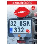 Özgül Reklam Plaka Öpücük Sticker Etiket Motor Araba 2 Adet - Kırmızı - Tek Ebat