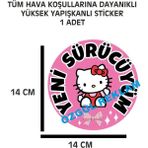 Özgül Reklam Yeni Sürücü 1 Adet 14X14 cm Su Geçirmez Yüksek Çözünürlüklü Araba Motor Kask Laptop Sticker - Çok Renkli - Tek Ebat