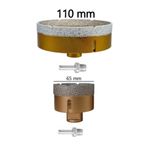 ÖZGÜN 65mm ve 110mm Mermer Granit Seramik Delme Panç 2'li Set