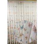 Özgün Perde (11349) Bambu Butterfly Çocuk Odası Perdesi (1/3 Sık Pile) Ekru 420 x 250