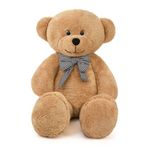 Özgüner Oyuncak 100 cm Büyük Peluş Ayıcık – Papyonlu Dev Teddy Bear, Ultra Yumuşak, Sevgiliye & Özel Günler İçin Hediye (kahverengi)