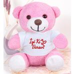 Özgüner Oyuncak 20-25 cm Tişörtlü Pelüş Ayıcık, 20 cm Teddy Bear, Yumuşak Ayıcık, Sevgiliye Hediye,Ayı Teddy,Peluş Ayıcık,Plush Toys,Oturan ayı,Ofis Hediyesi,Renkli Ayıcık,İyi ki Varsın,Tişörtlü,Ayıcık (PembeAyı)