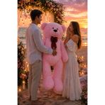 Özgüner Oyuncak 200160 Büyük Boy Peluş Ayıcık - Sevgililere Özel Romantik Ayıcık