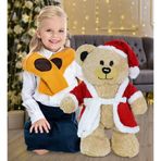 Özgüner Oyuncak 60 Cm Teddi Şapkalı Noel Ayıcık Yeni Yıl ,Yılbaşı Hediyesi