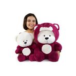 Özgüner Oyuncak 70 Cm Peluş Kapşonlu Uykumcuk Ayıcık
