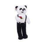 Özgüner Oyuncak 80 cm Ayakta Tulumlu Çiçekli Panda