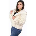 Özgüner Oyuncak Fermuarlı Kapüşonlu Peluş Mont - Krem - Standart