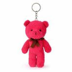 Özgüner Oyuncak Mini Peluş Ayıcık Anahtarlık 15 cm - Yumuşak Peluş Ayı Anahtarlık - Çanta ve Anahtar Süsü (fuşya)