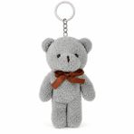 Özgüner Oyuncak Mini Peluş Ayıcık Anahtarlık 15 cm - Yumuşak Peluş Ayı Anahtarlık - Çanta ve Anahtar Süsü (gri)