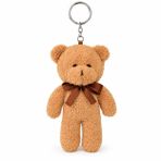 Özgüner Oyuncak Mini Peluş Ayıcık Anahtarlık 15 cm - Yumuşak Peluş Ayı Anahtarlık - Çanta ve Anahtar Süsü (kahverengi)