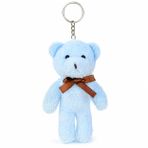 Özgüner Oyuncak Mini Peluş Ayıcık Anahtarlık 15 cm - Yumuşak Peluş Ayı Anahtarlık - Çanta ve Anahtar Süsü (mavi)