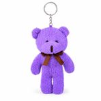 Özgüner Oyuncak Mini Peluş Ayıcık Anahtarlık 15 cm - Yumuşak Peluş Ayı Anahtarlık - Çanta ve Anahtar Süsü (mor)